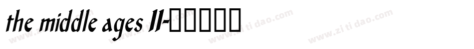 the middle ages II字体转换